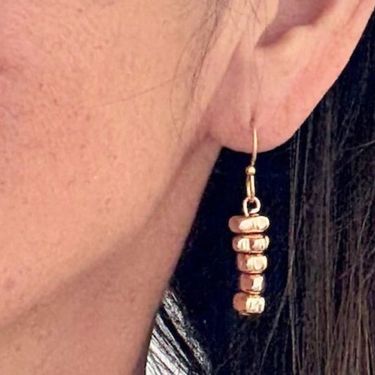 Cairn Golden Stone Stack Earrings