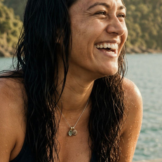 Pāua & Kota Shell Pair Necklace