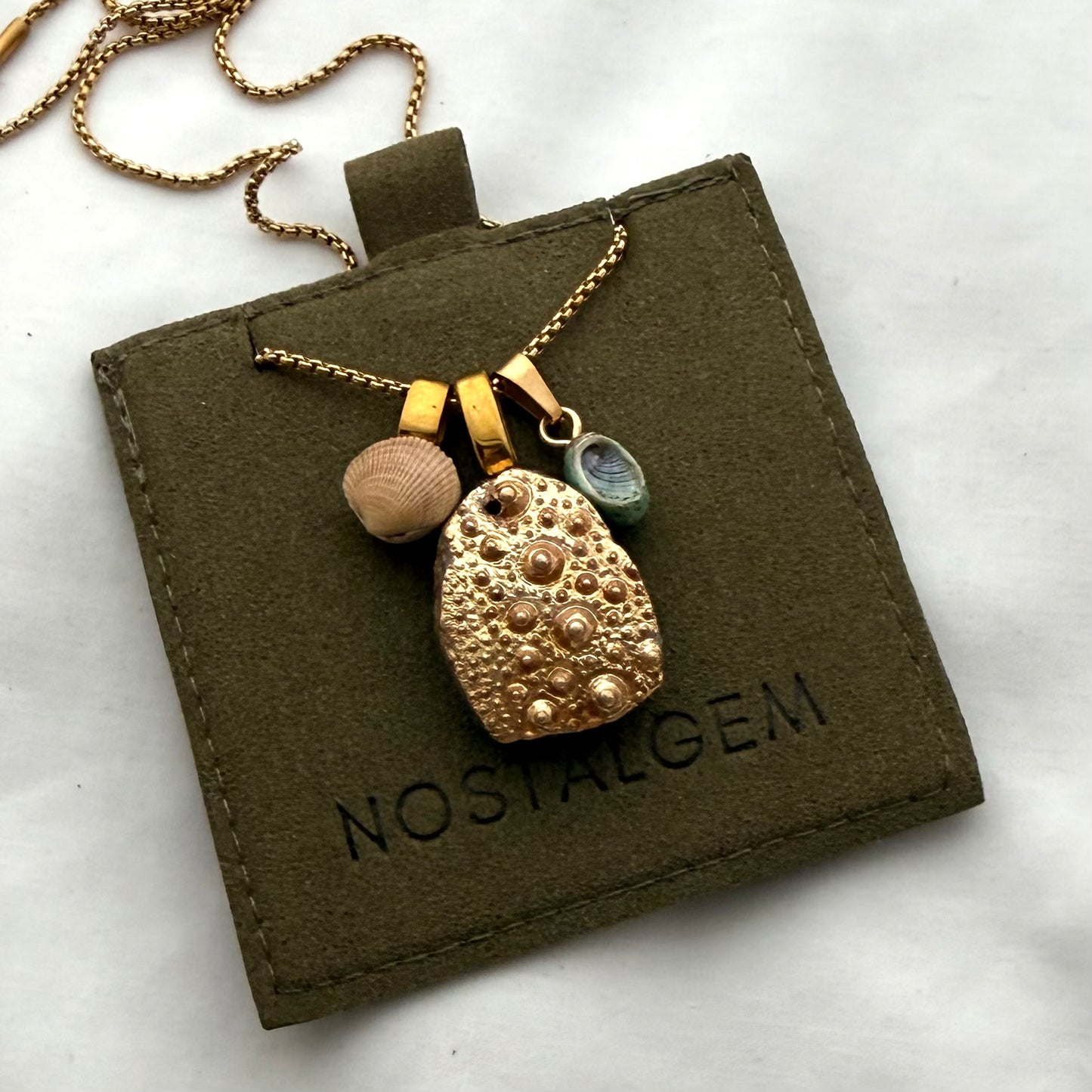 Shell Story Trio Necklace | Kina, Cockle & Pāua