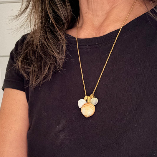 Shell Story Trio Necklace | The Clam Clan