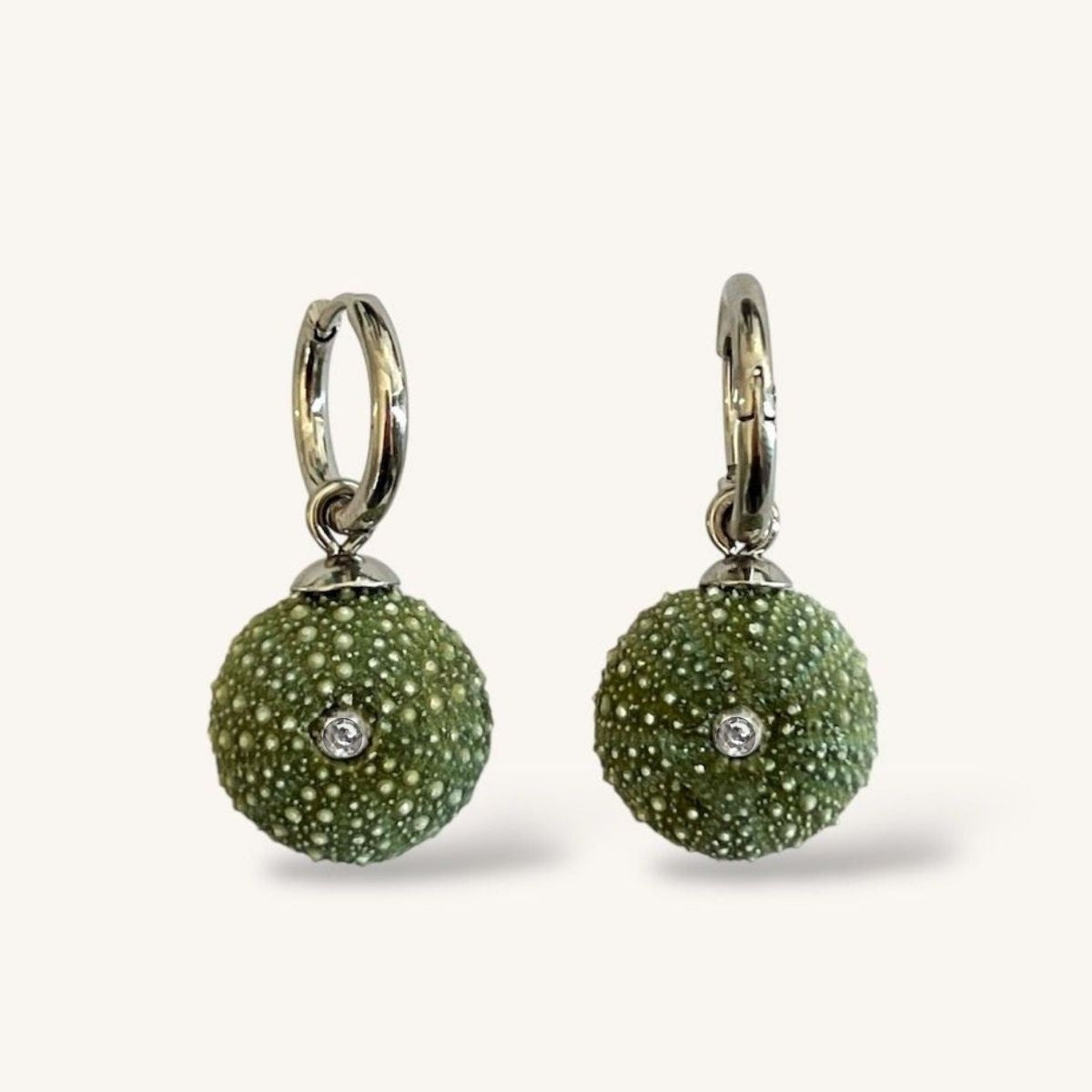 Whole Kina Shell Round Hoops Earrings