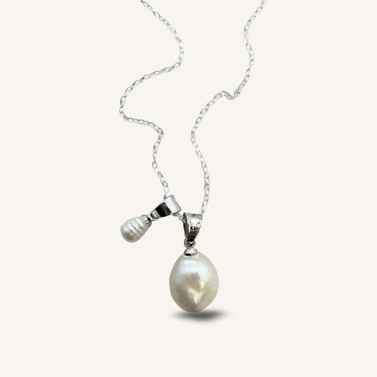 Baroque Pearl Perfectly Imperfect Mother & Child Necklace