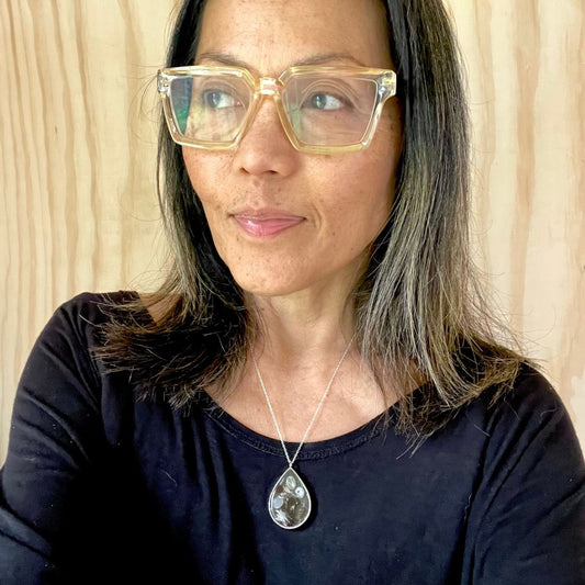 Tiny Tidal Treasures Necklace - Silver Teardrop