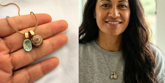 Two shells. One necklace. (Okay, technically three.)