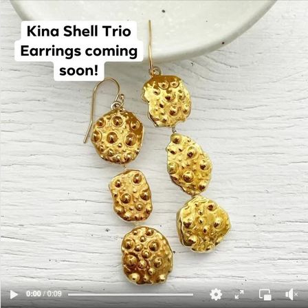 By popular demand! I’ll be listing our Kina Shell Trio Earrings soon.