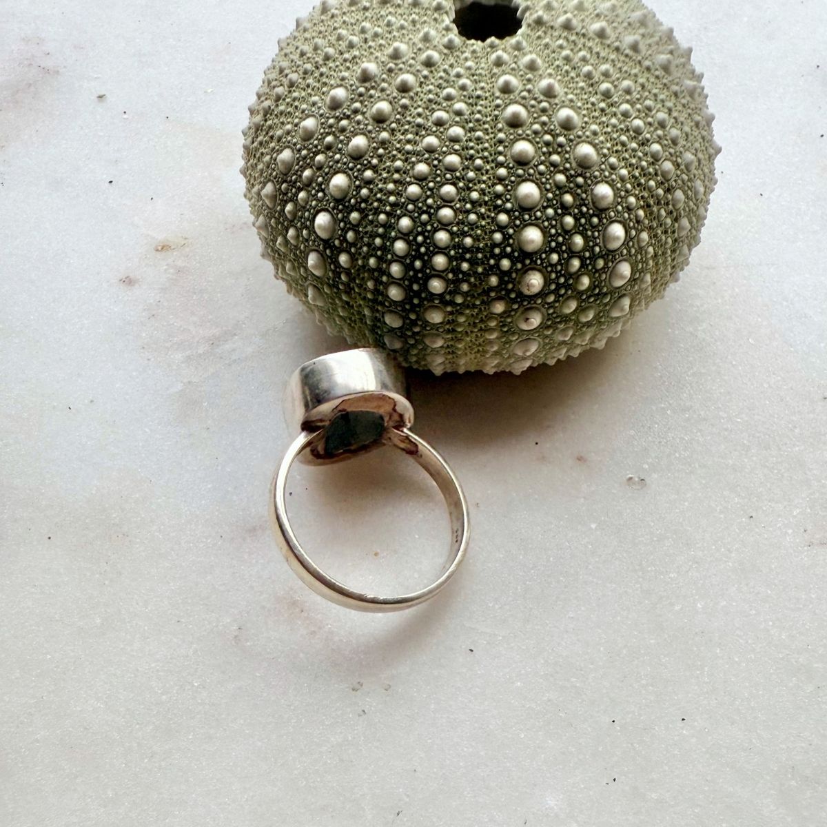 Broken Kina Sterling Silver Ring