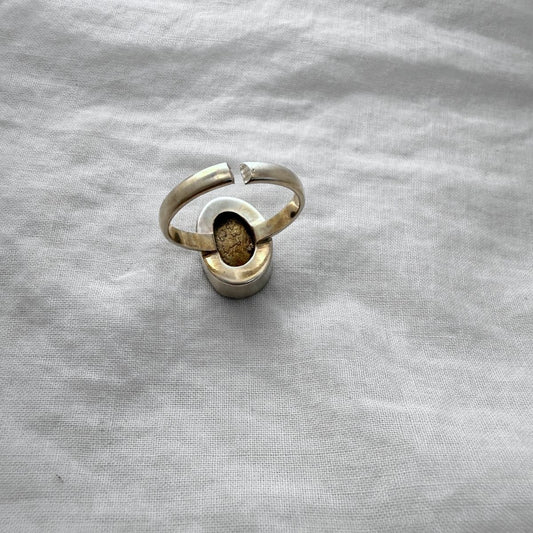 Paua Sterling Silver Adjustable Ring