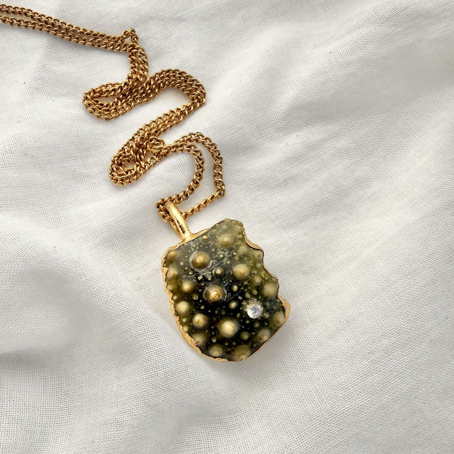 Broken Kina (Sea Urchin) Shell Fragment Necklace