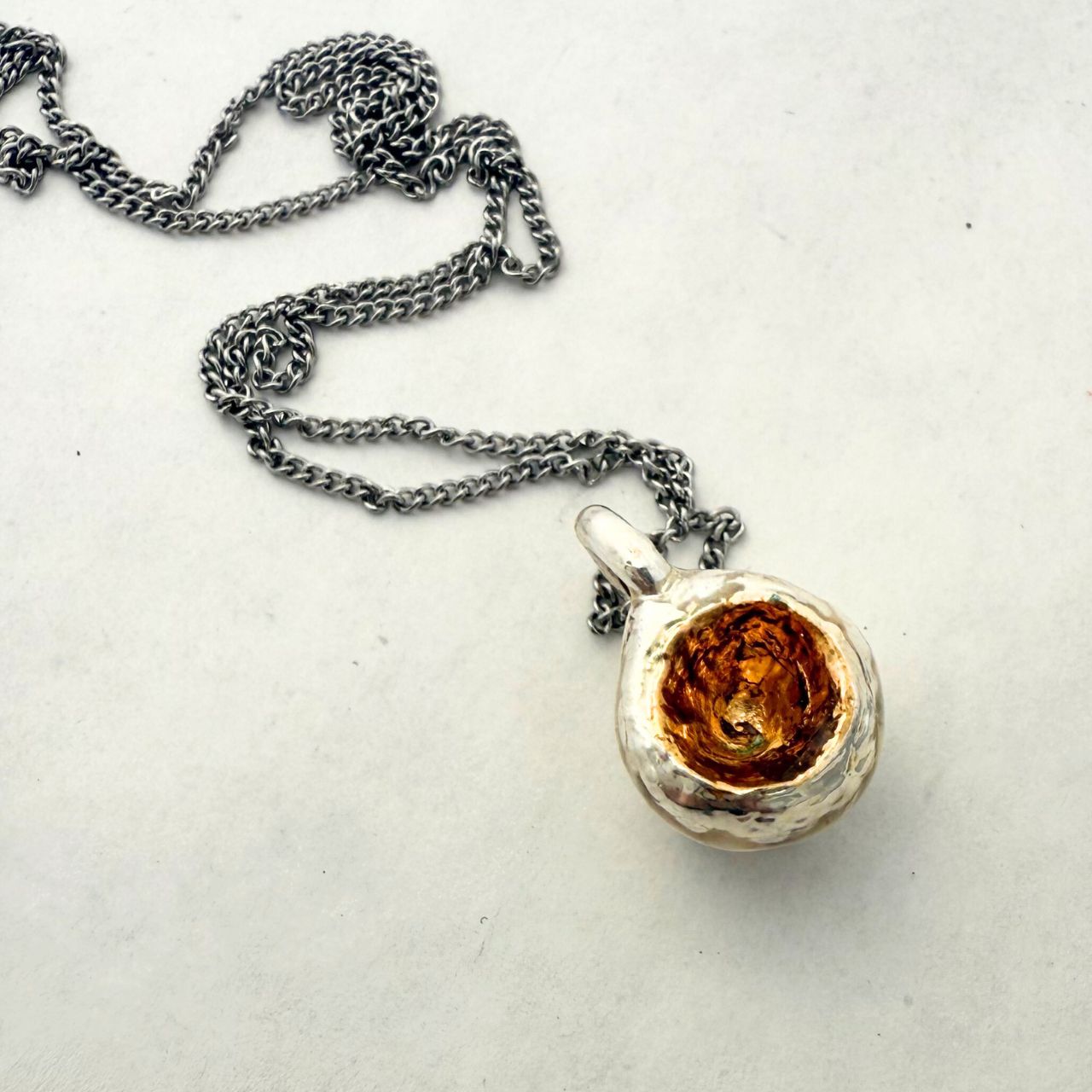 Snapper Backbone Necklace (Silverplated) - Samples & Seconds