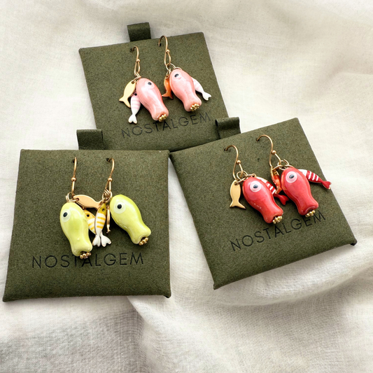 Fish Tales Charm Earrings