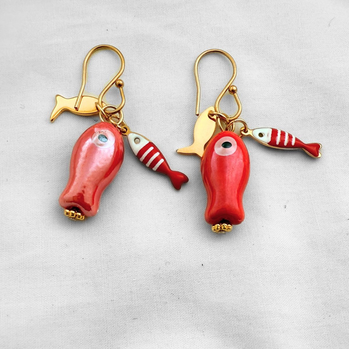 Fish Tales Charm Earrings