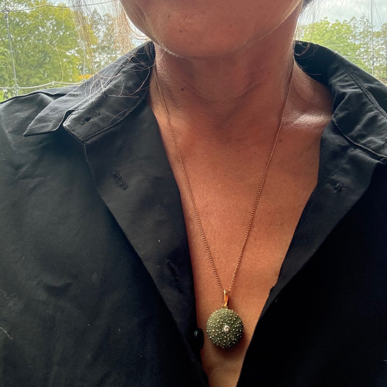 Juvenile Whole Kina Shell Necklace (Goldbail) - Samples & Seconds