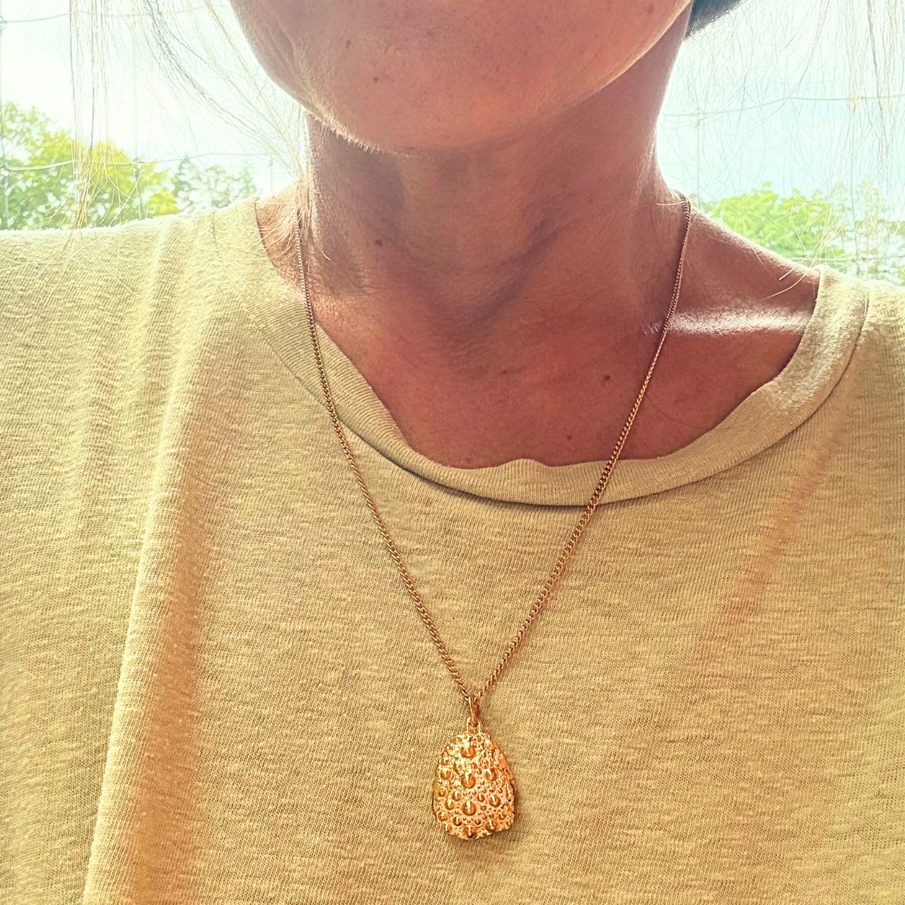 Broken Kina Shell Necklace (Gold plated) - Samples & Seconds