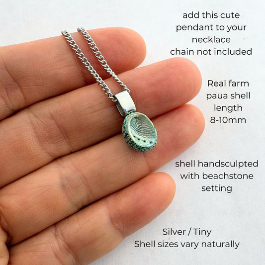 Pāua Shell Pendant - Tiny (Pendant Only)