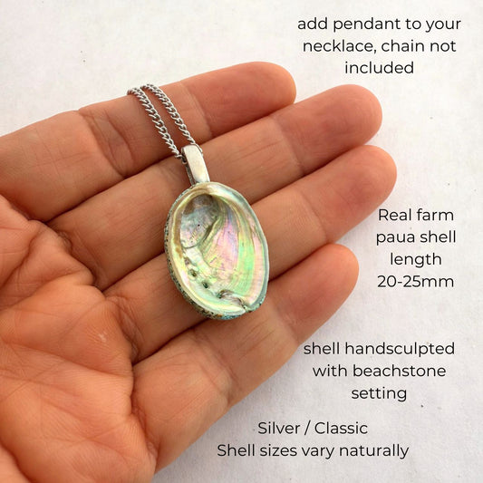 Pāua Shell Pendant - Classic (Pendant Only)