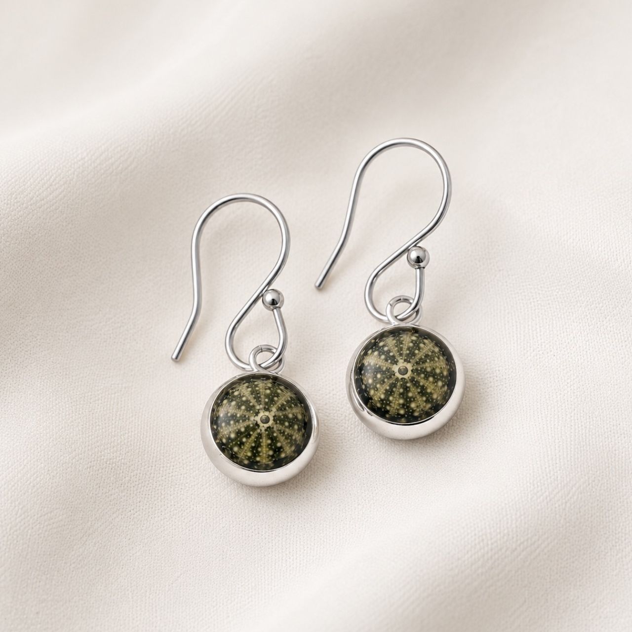 Tiny Kina Shell Dangle Earrings