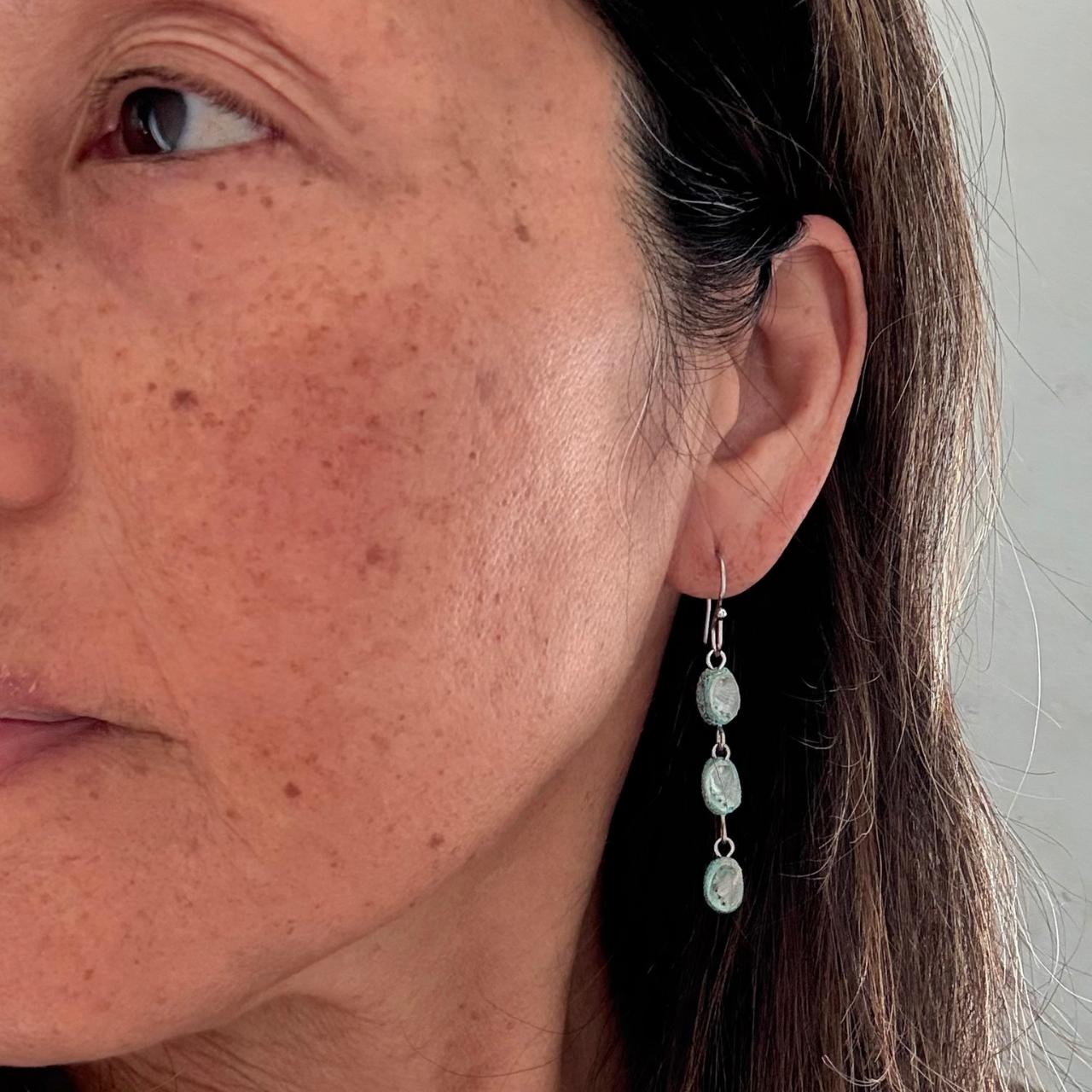 Paua Trio Chandelier Earrings — Samples & Seconds