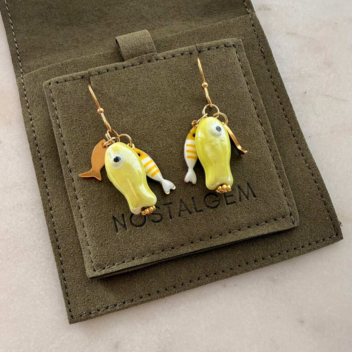 Fish Tales Charm Earrings