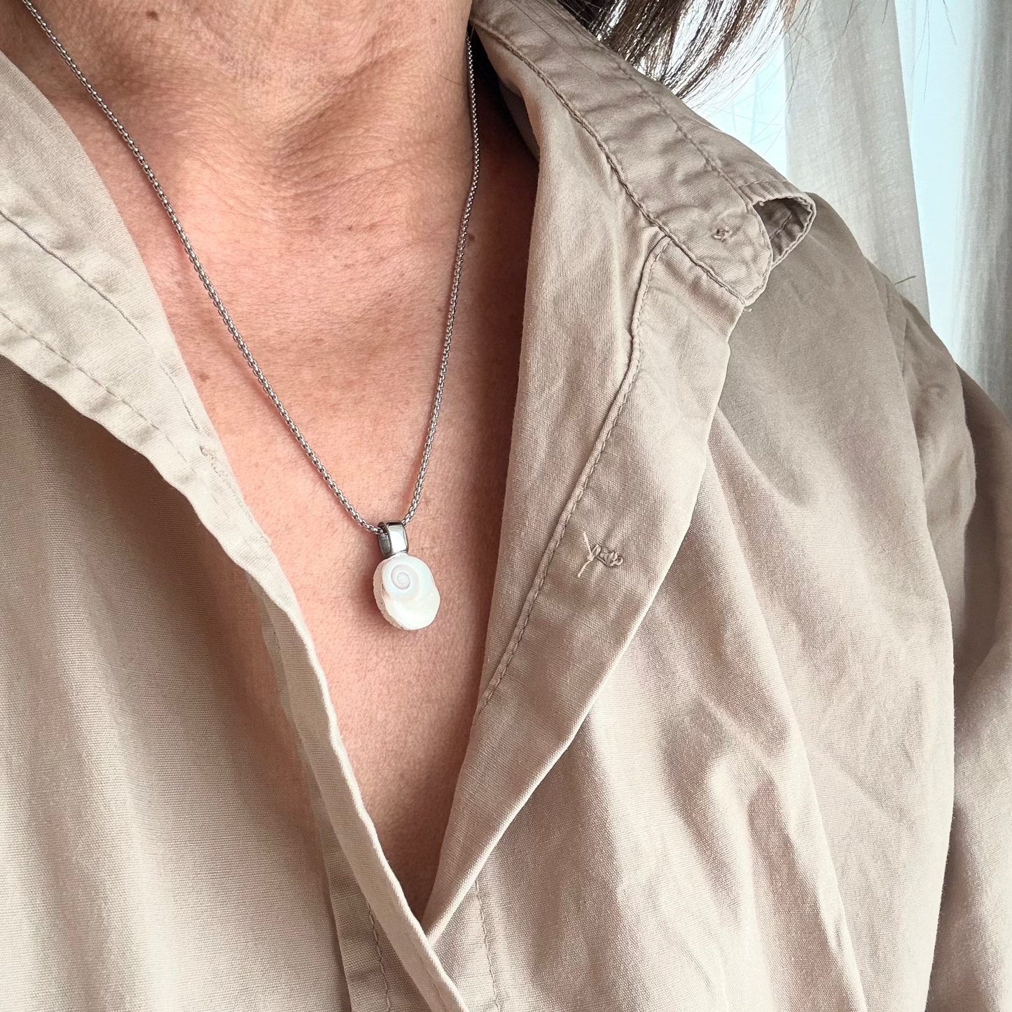 Cat's Eye Single Pendant Necklace