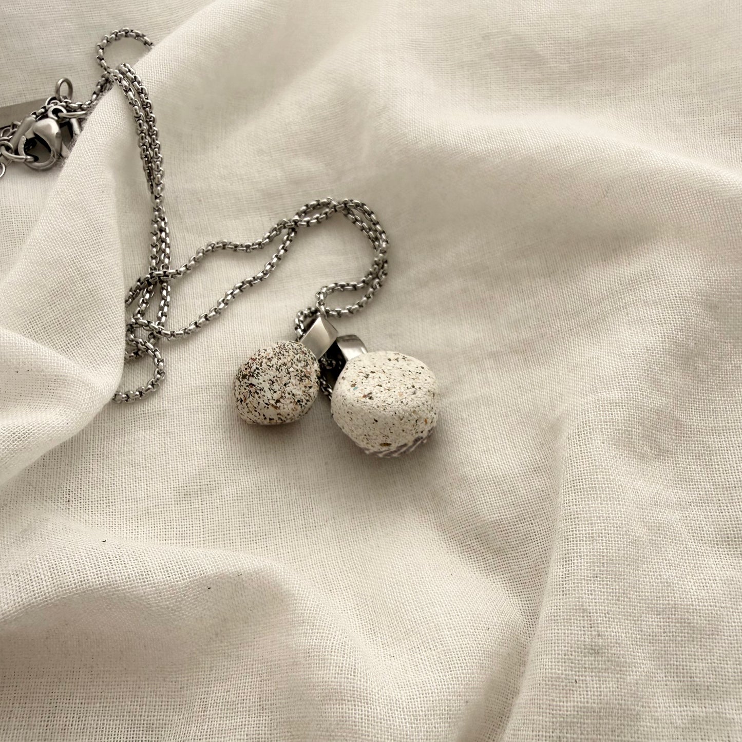Spiral Koru Shell Pair Necklace