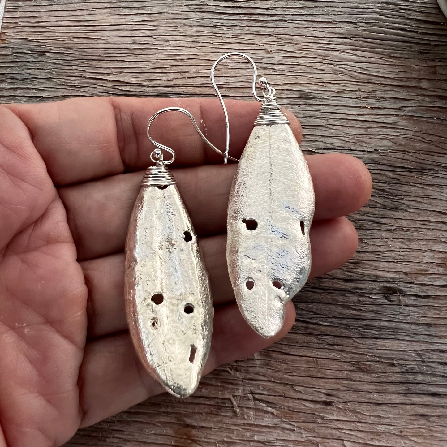 Pohutukawa Leaf Perfect Imperfection Earrings