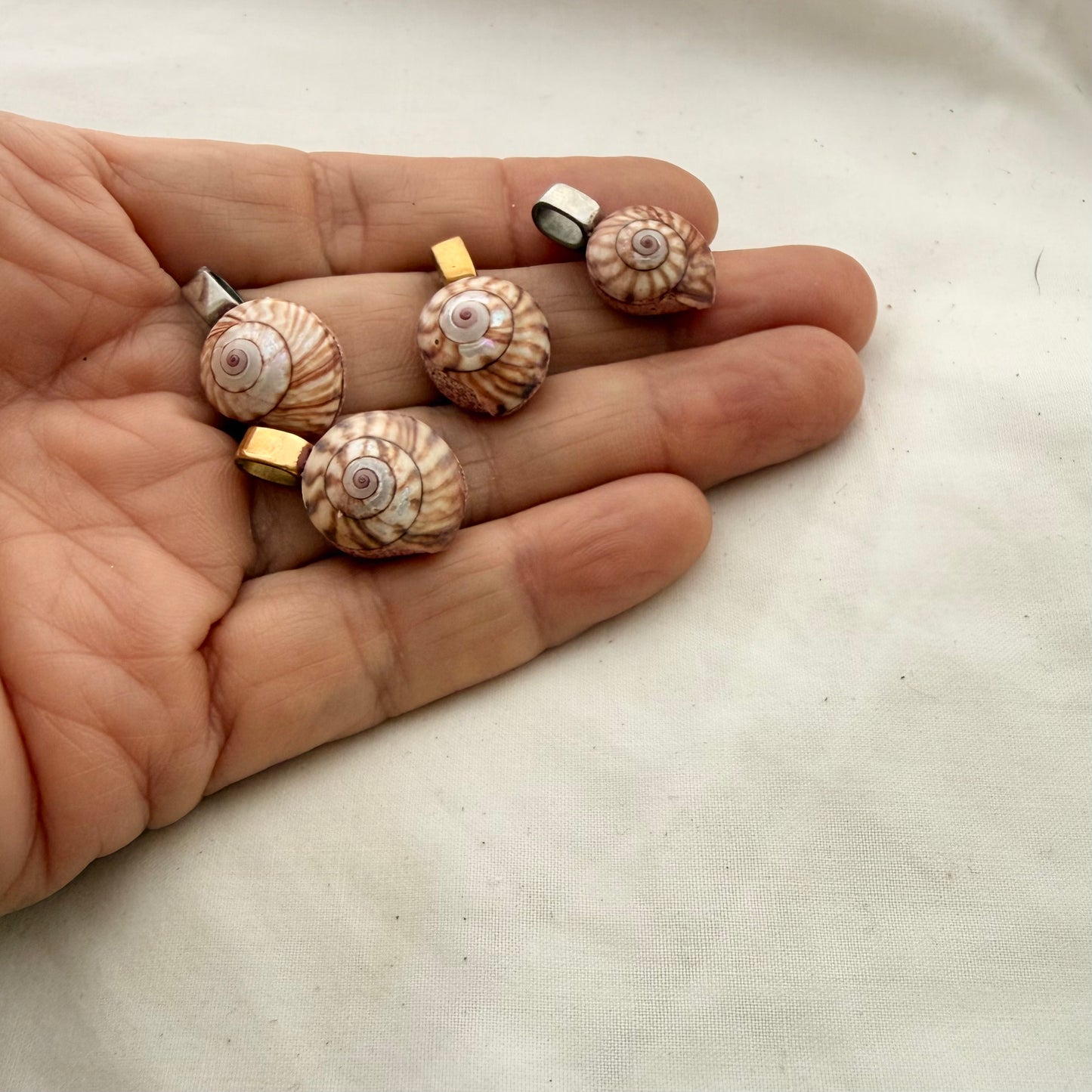 Single Shell Pendants: Kina, Cat's Eye, Kota