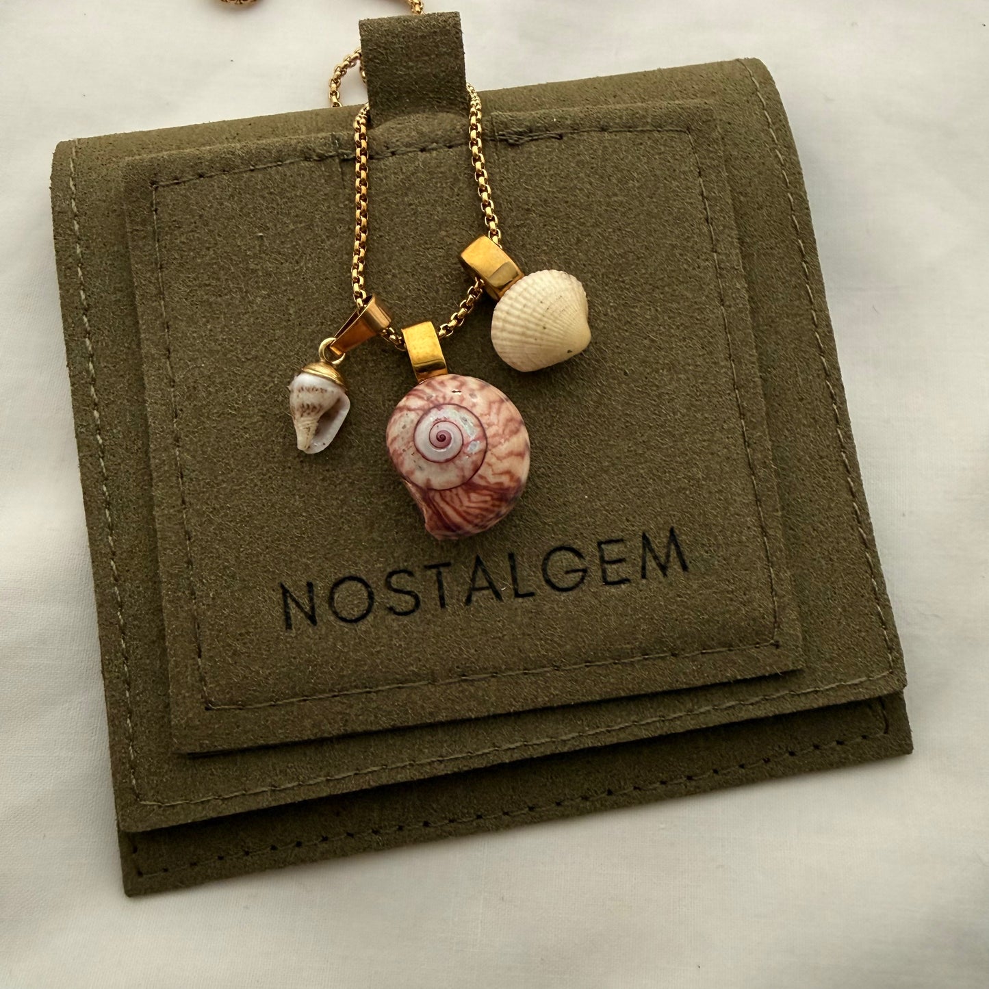 Shell Story Trio Necklace | Whelk, Kōta & Cockle
