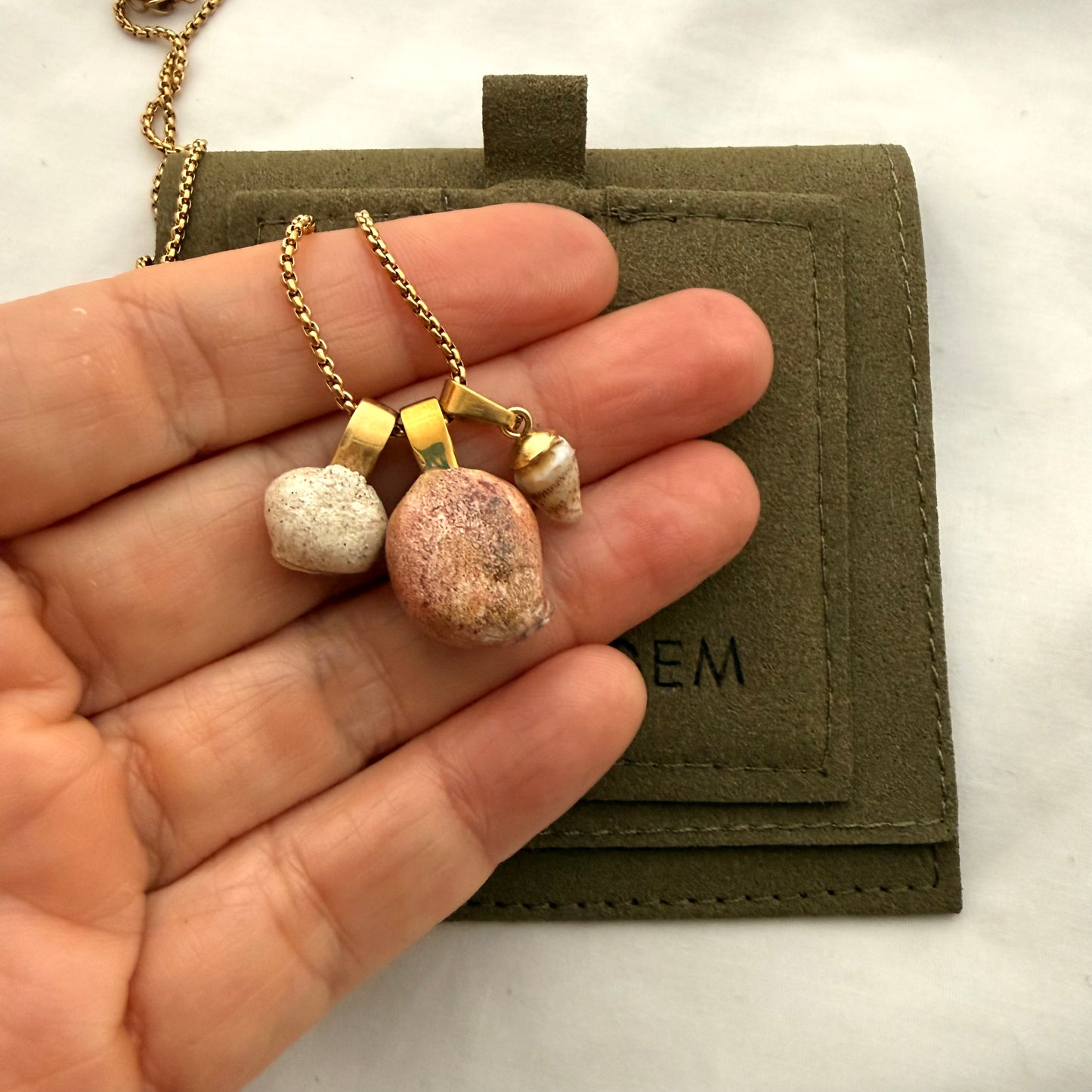 Shell Story Trio Necklace | Whelk, Kōta & Cockle