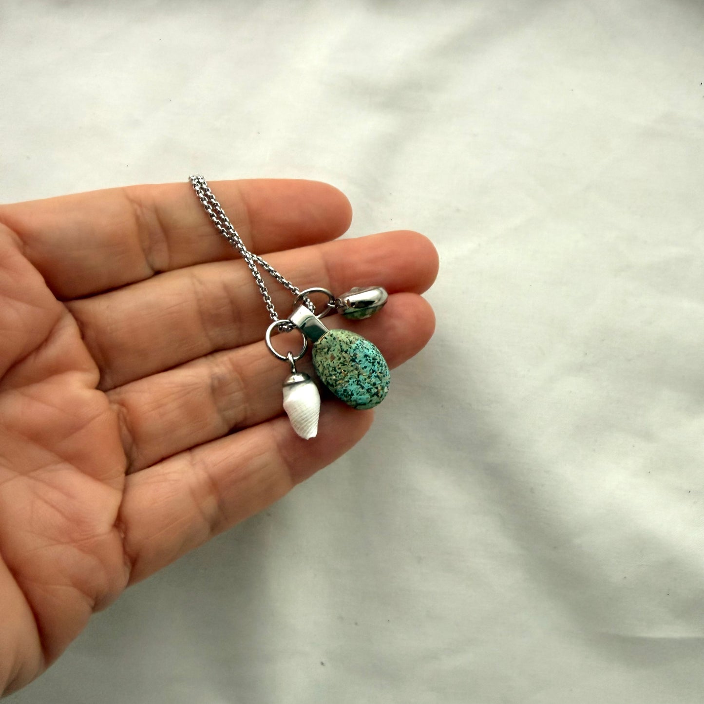 Shell Story Trio Necklace | Kina, Pāua & Whelk