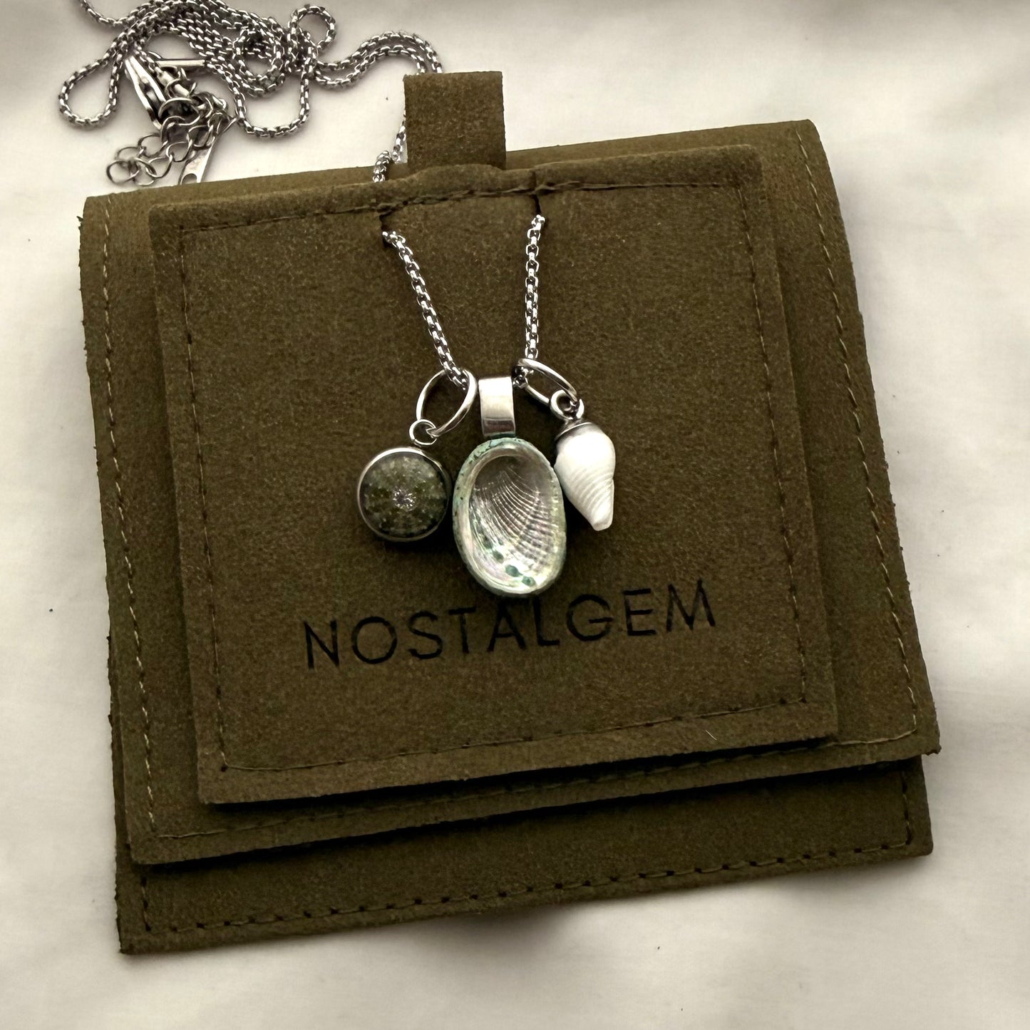 Shell Story Trio Necklace | Kina, Pāua & Whelk