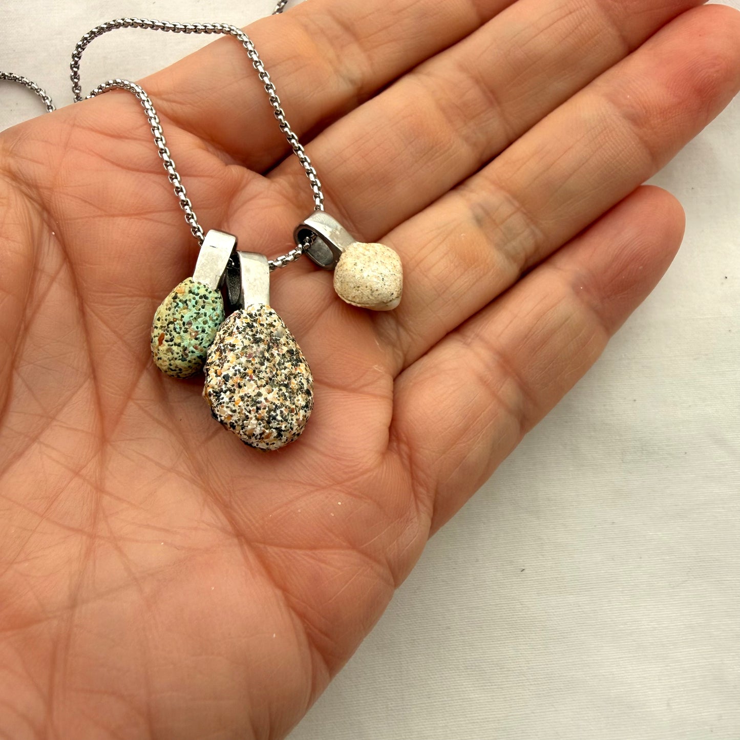 Shell Story Trio Necklace | Cockle, Limpet & Pāua