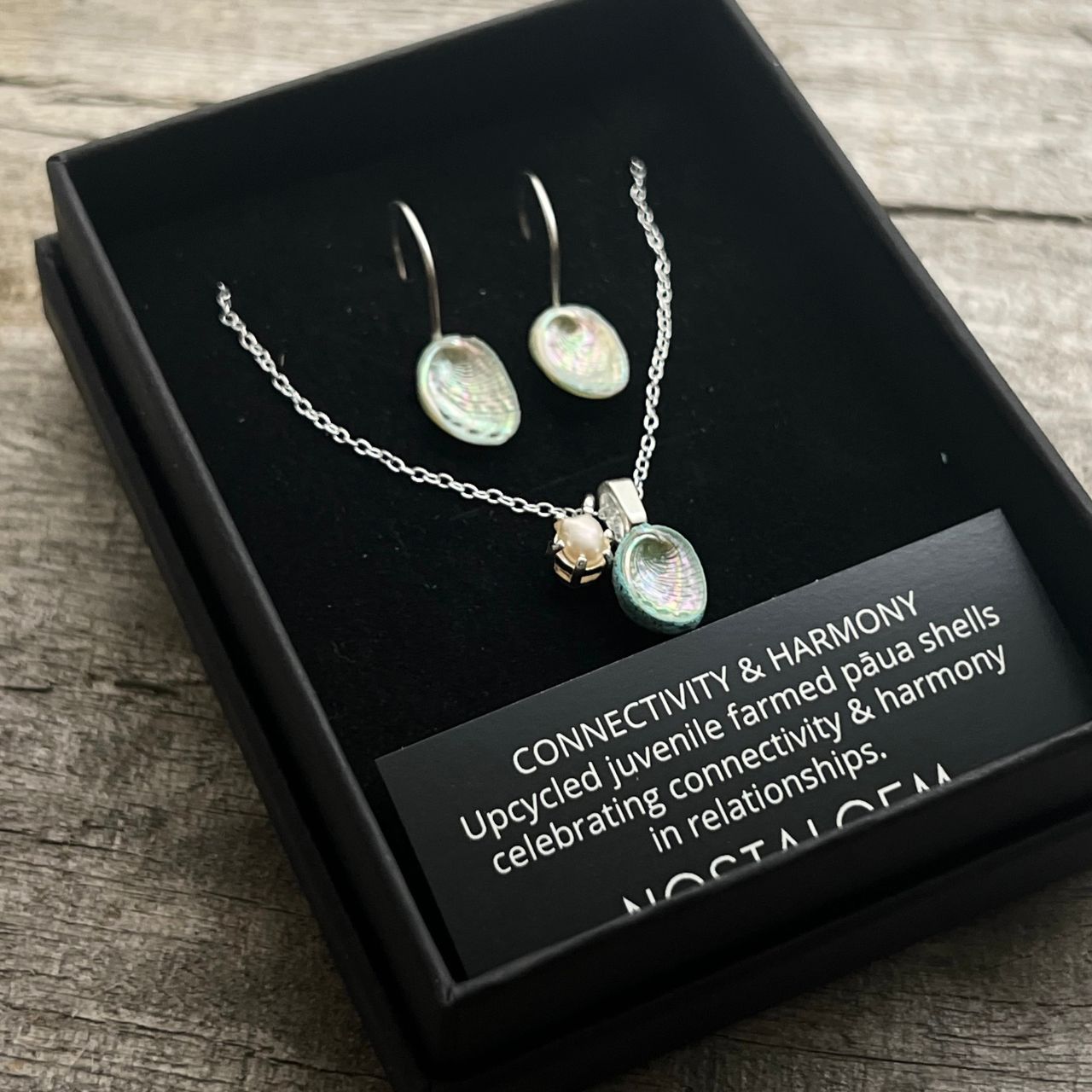 Bestseller Bundle: Paua Shell & Rice Pearl Necklace & Earring Set