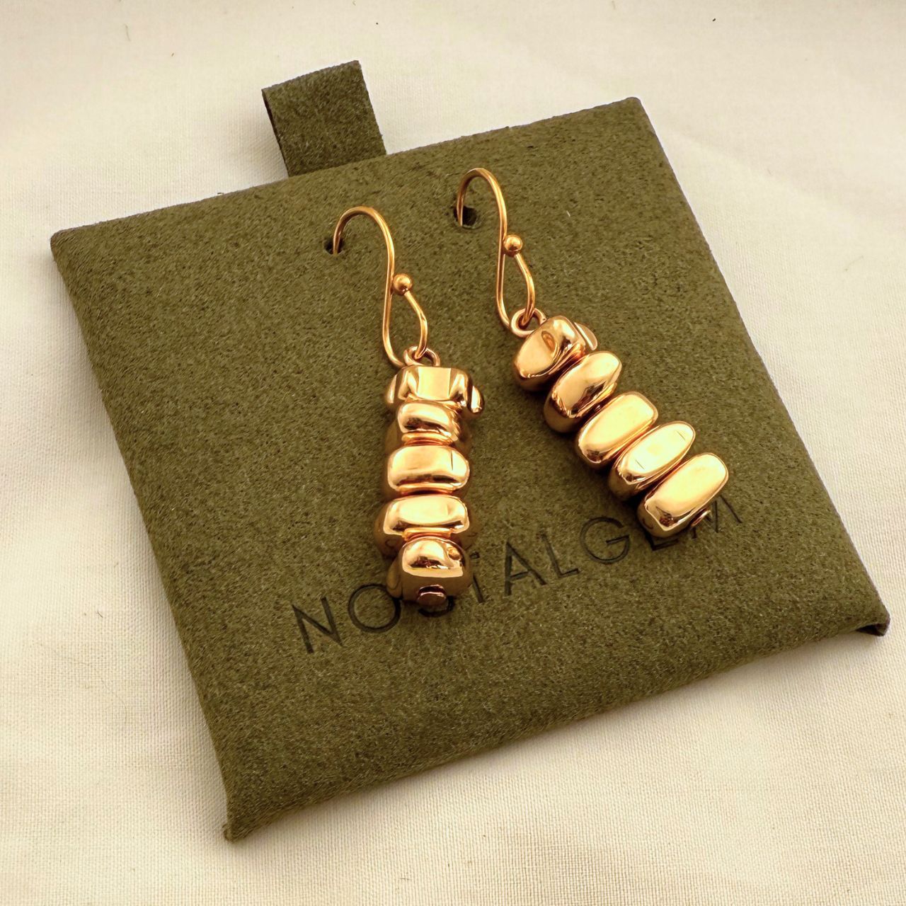Cairn stone stack earrings styled shot