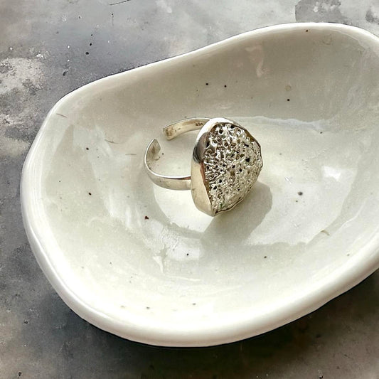 Sterling Silver Kuakua Dog Cockle Shell Ring