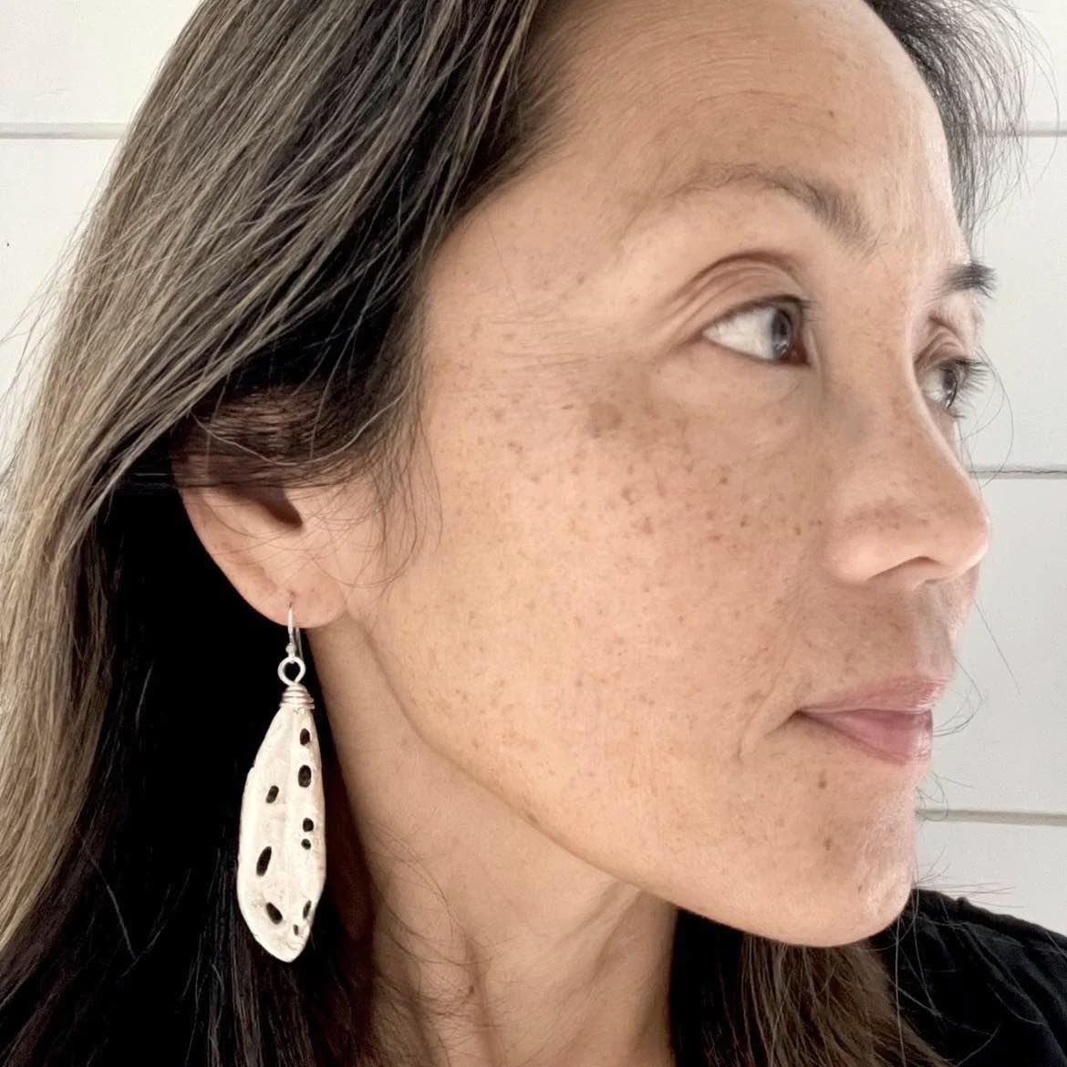 Pohutukawa Leaf Perfect Imperfection Earrings