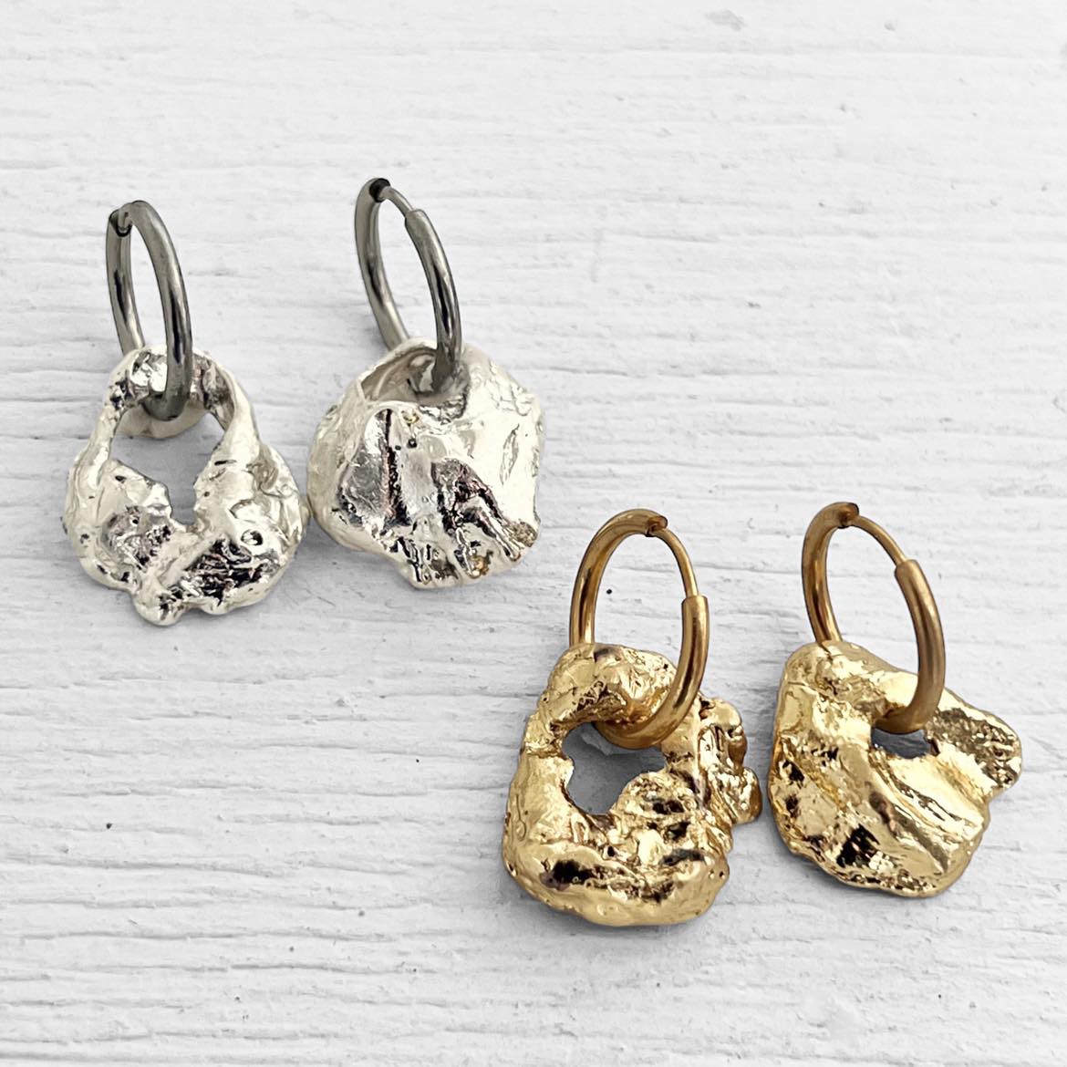 The World Is Your Oyster Shell Hoop Earrings
