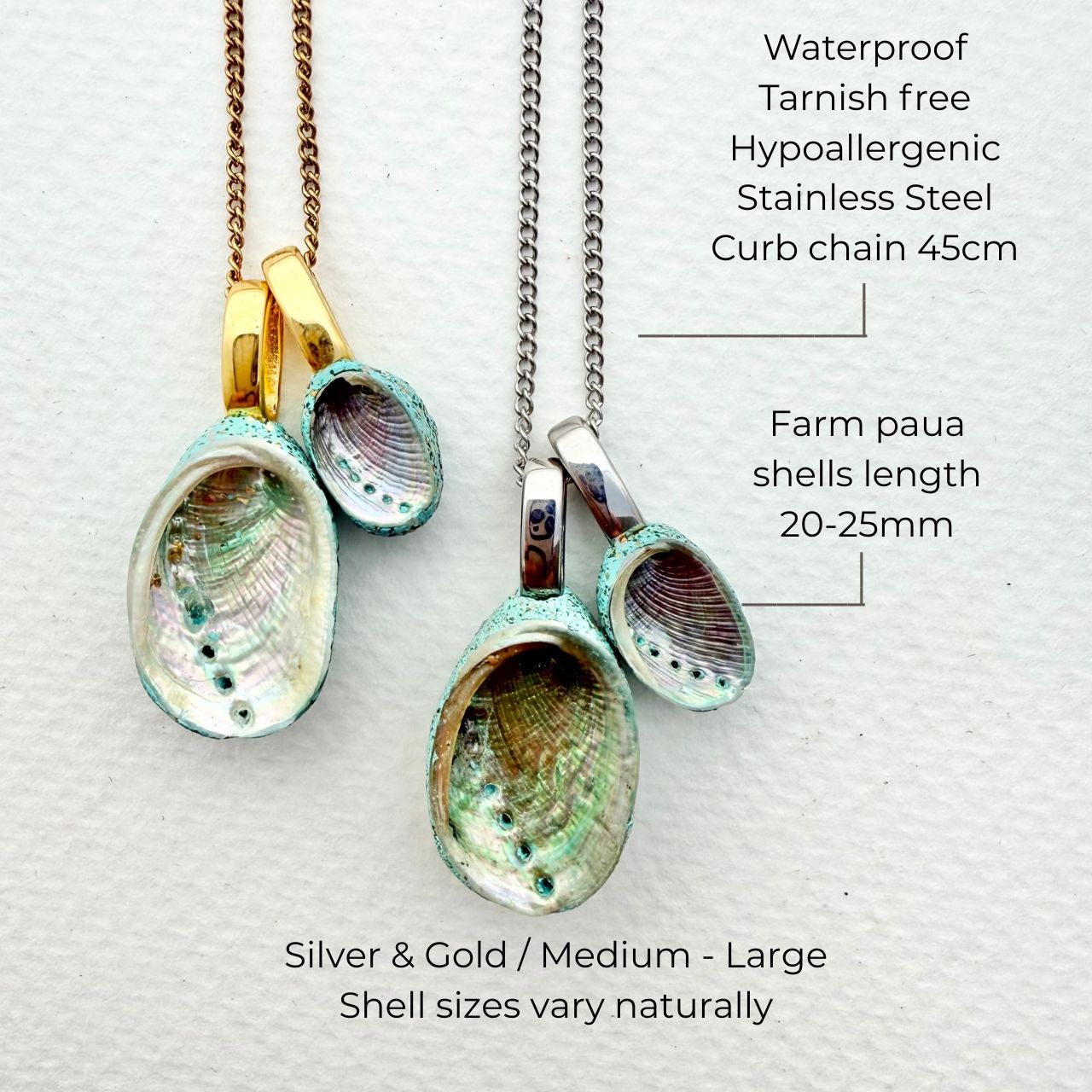 Tiny Paua Connections Necklace