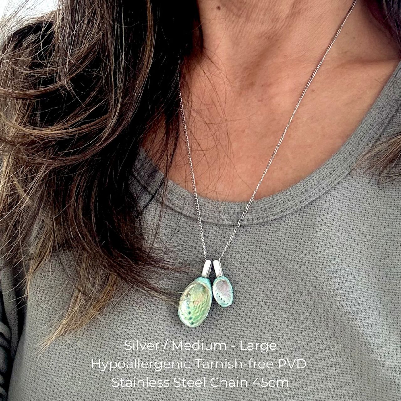 Tiny Paua Connections Necklace