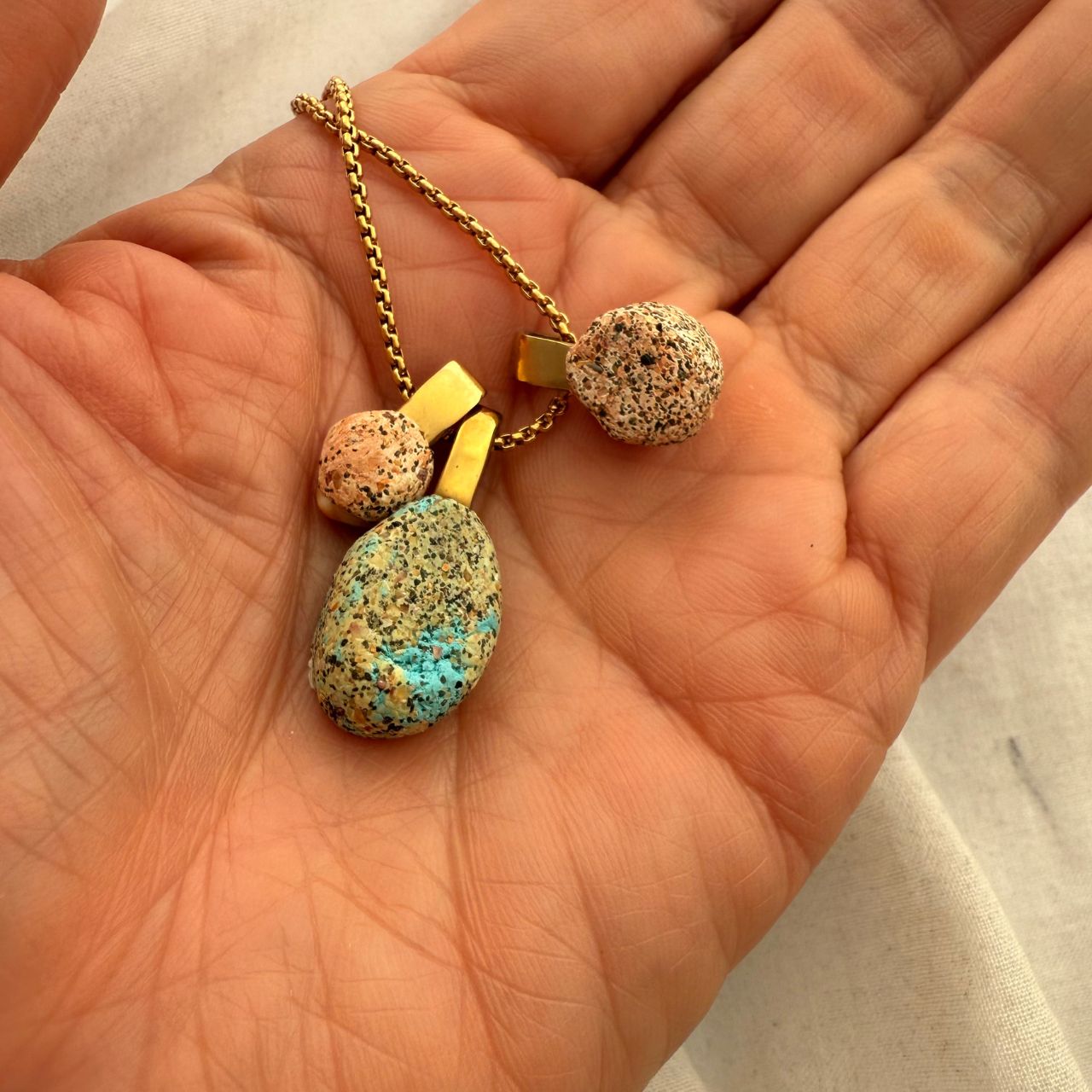 Whānau Shell Story Necklace: Paua, Wheel & Cockle
