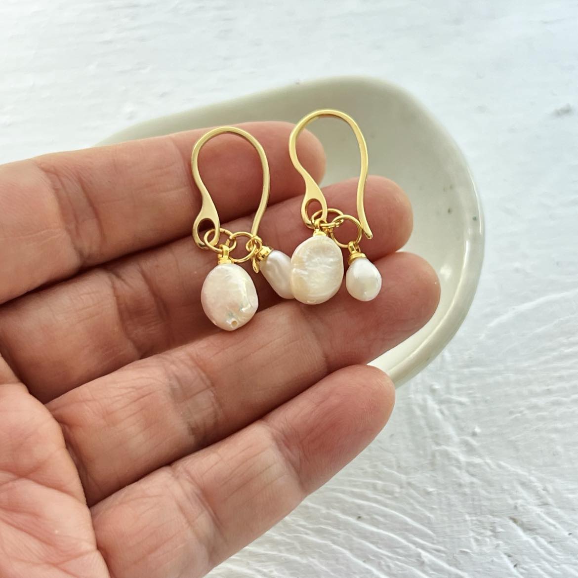 Baroque Pearl Perfectly Imperfect Mother & Child Earrings
