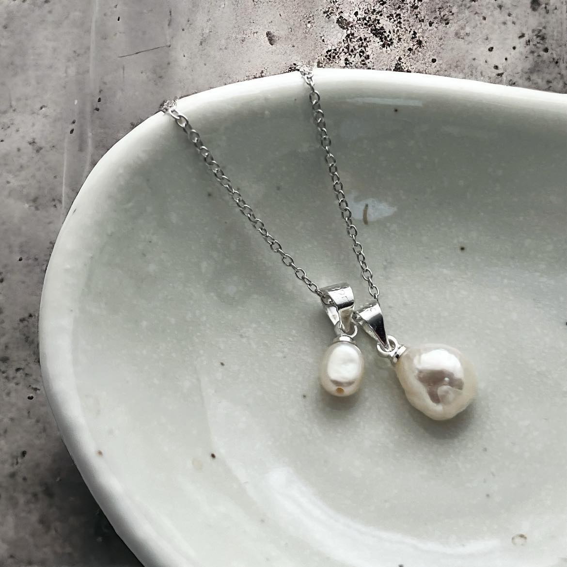 Baroque Pearl Perfectly Imperfect Mother & Child Necklace