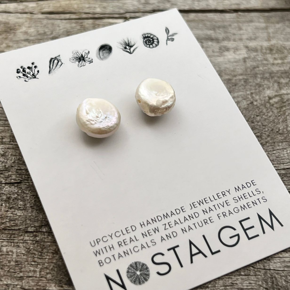 Baroque Keshi Pearl Perfectly Imperfect Stud Earring