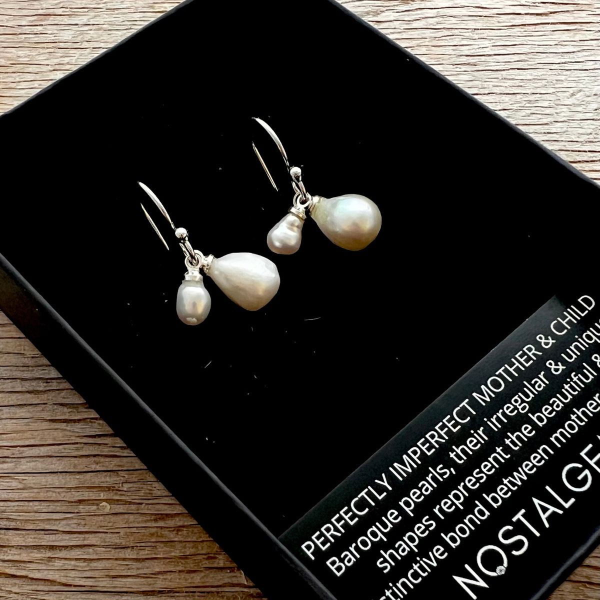 Baroque Pearl Perfectly Imperfect Mother & Child Hook Earrings