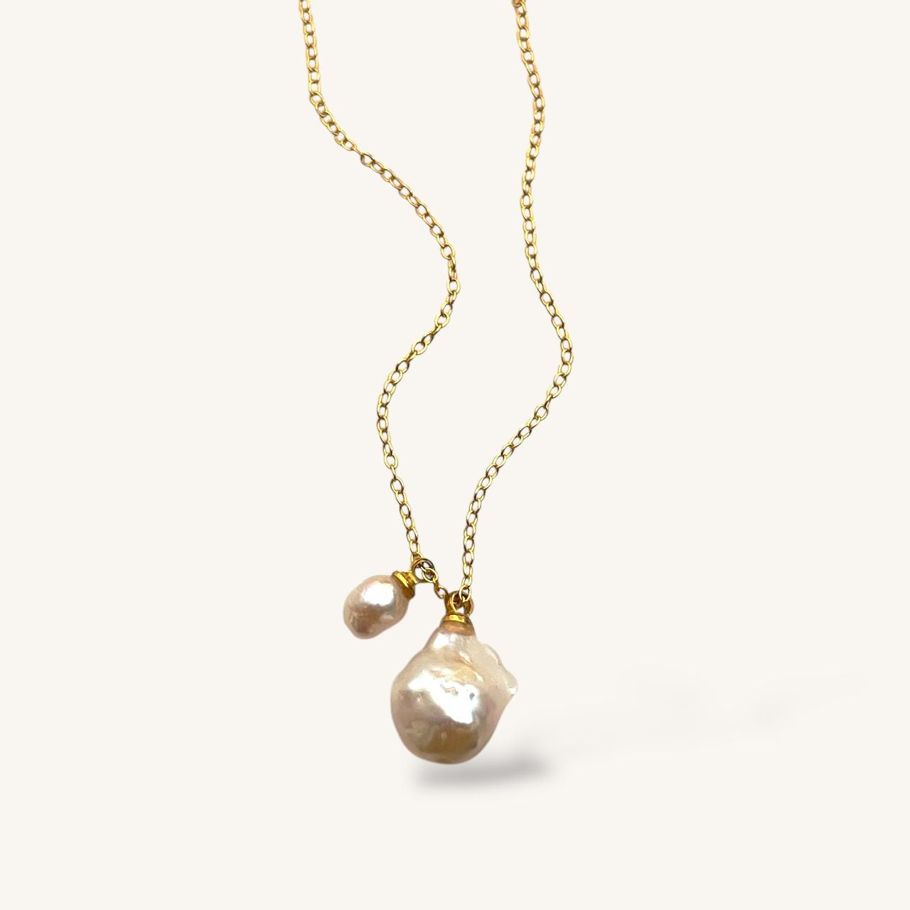 Baroque Pearl Perfectly Imperfect Mother & Child Necklace