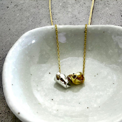 Sea Snail Shell Couple Necklace Unity In Imperfection 1