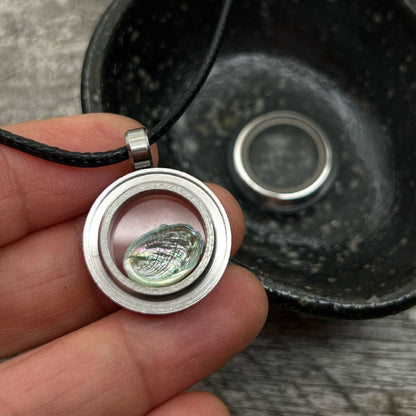 SS02 - Nature Story Keeper With Paua Shell Locket Necklace