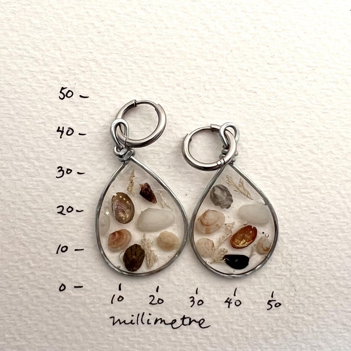 Tiny Tidal Treasures Hoop Earrings 1